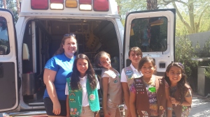Girl Scouts tour hospital